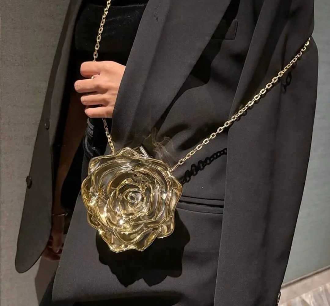 3D Rose Clutch