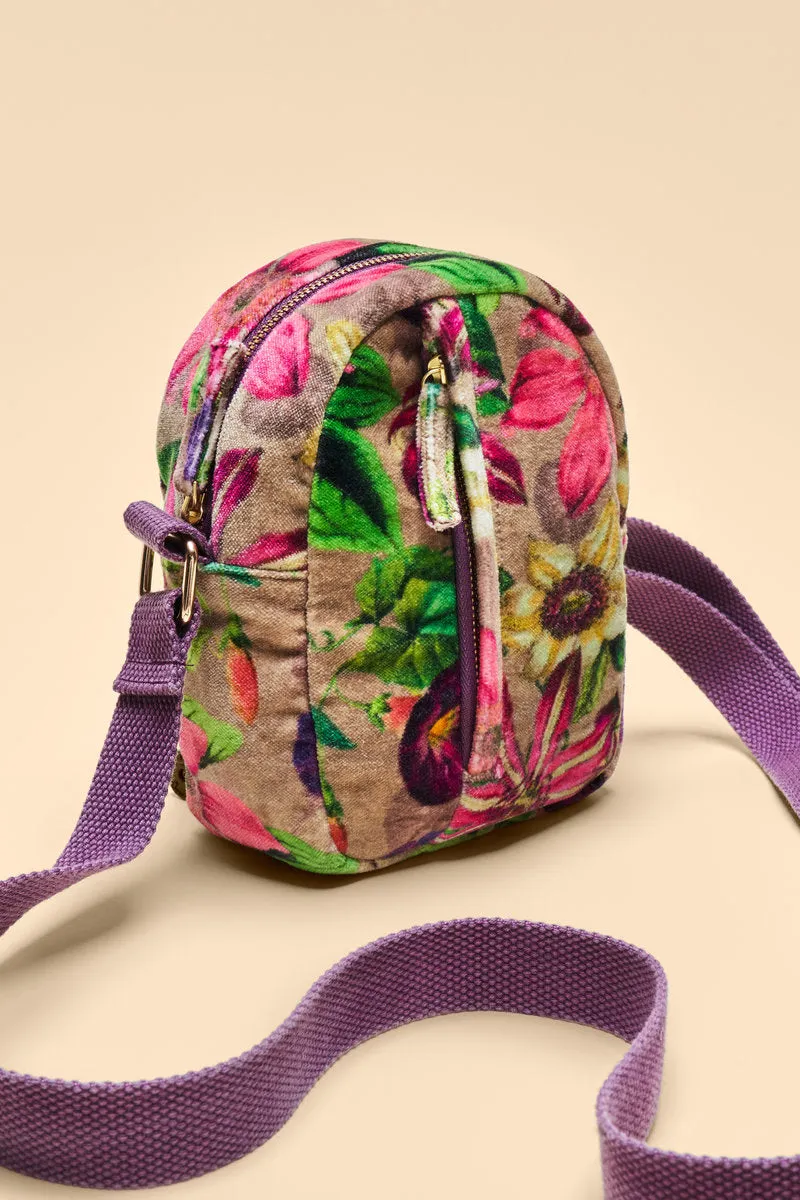 Botanicals Velvet Crossbody Bag