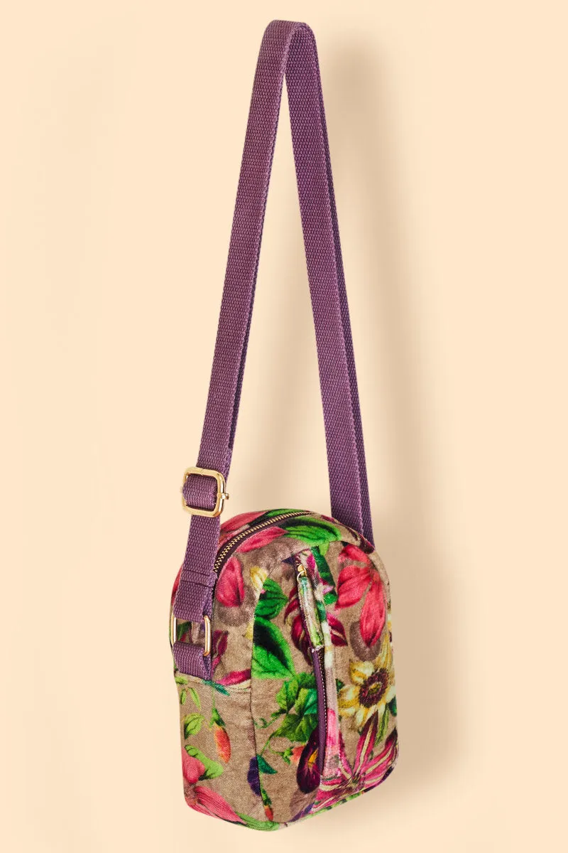 Botanicals Velvet Crossbody Bag