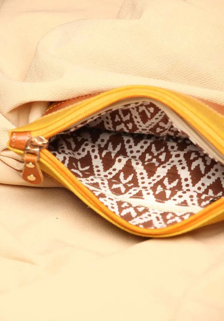 Florid Canvas Fabric Multiutility Pouch