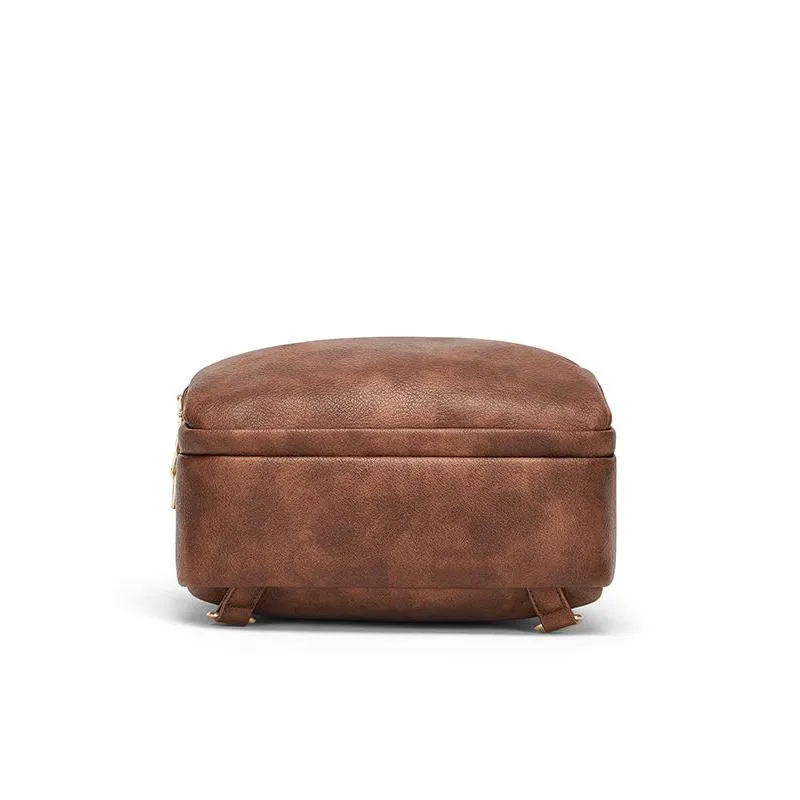 Stylish Women's Leather Backpack - Perfect for School, Travel, and Everyday Use