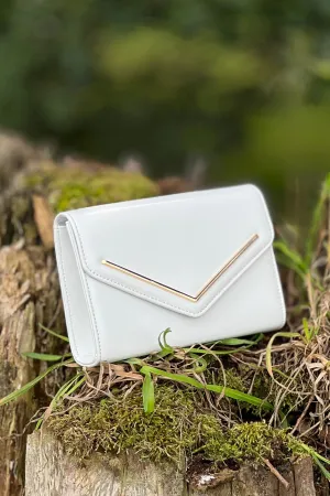 You’ve Got Mail Clutch - White